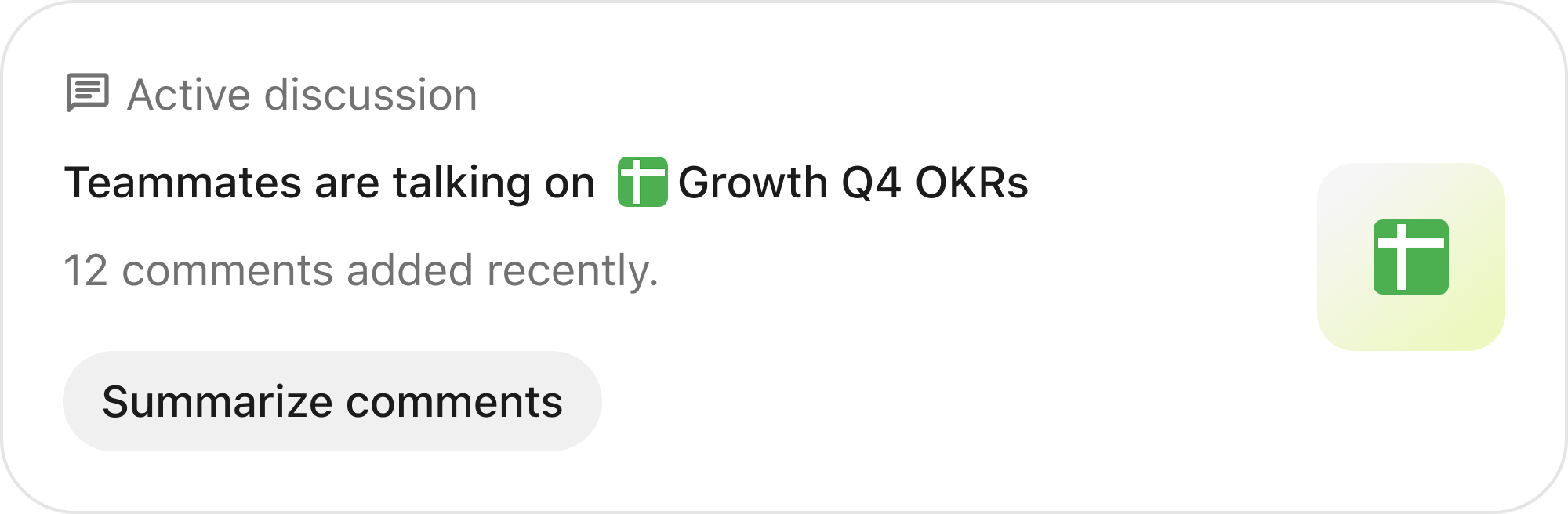 Active discussion on Growth Q4 OKRs