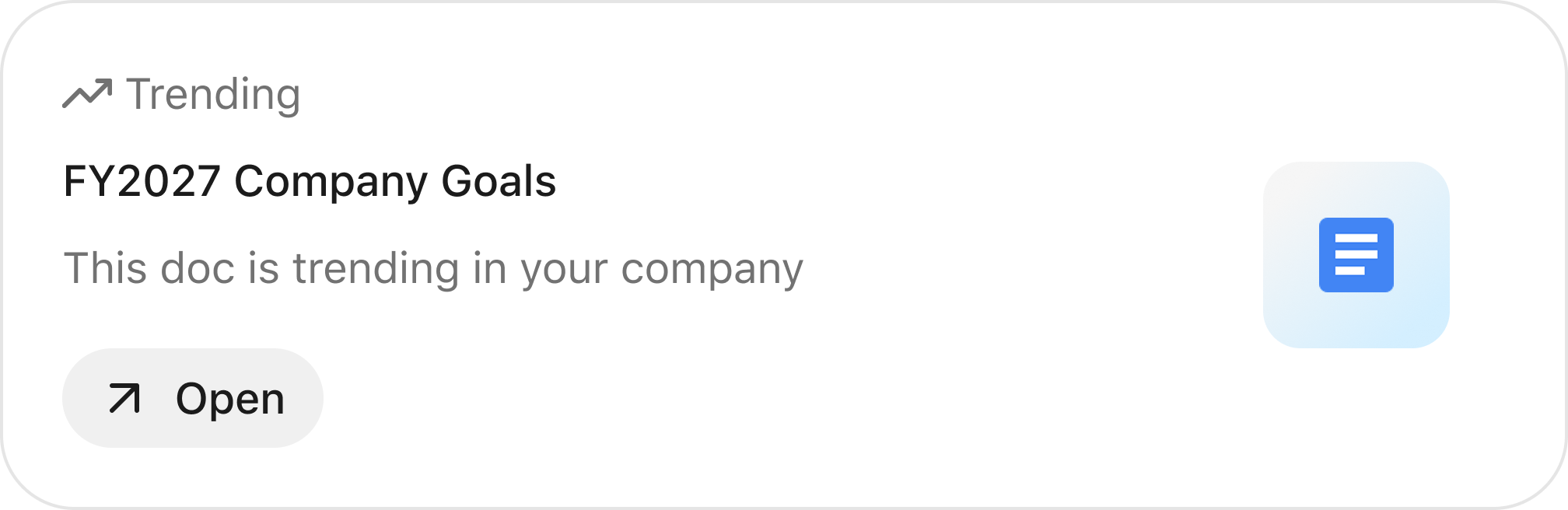 Trending: FY2027 Company Goals